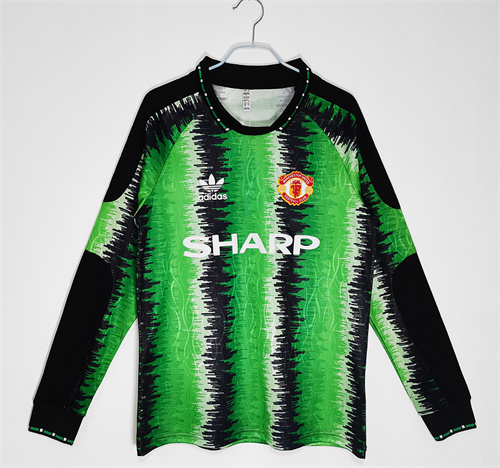 AAA Quality Manchester Utd 90/91 GK Green Long Jersey